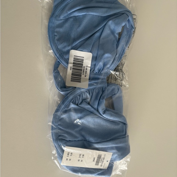 Blue Wide Strap Bikini Top - Picture 2 of 3